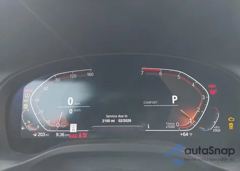 2021 BMW X3 xDrive30I z USA, uszkodzony, nr VIN 5UXTY5C07M9H44258